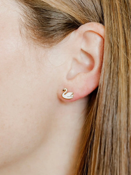Swan Screwnback Studs