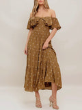 Give It A Whirl Dress in Natural