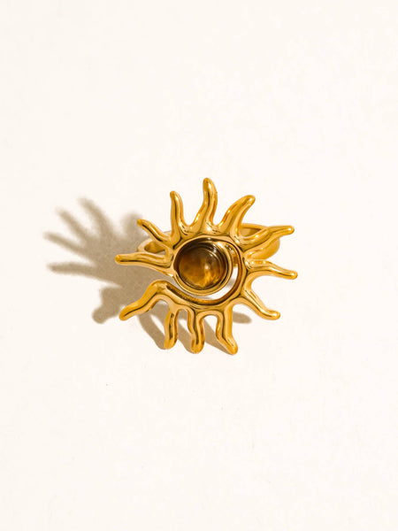 Hawthorne Tiger Eye Sun Ring