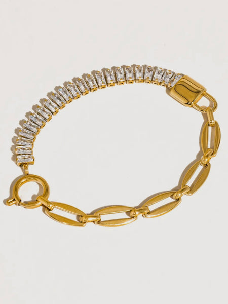 Benson Rhinestone Chain Bracelet