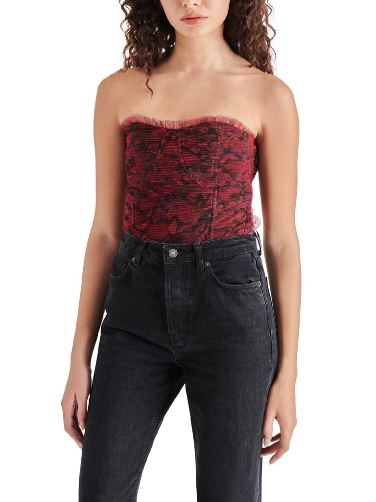 Sybil Bodysuit in Dark Fuchsia