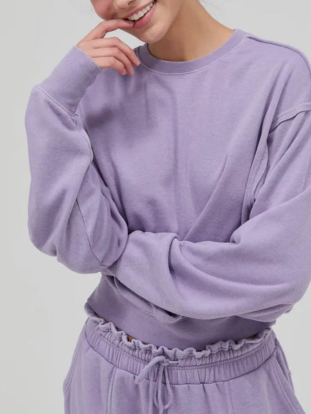 Evening Stroll Sweatshirt in Dusty Purple