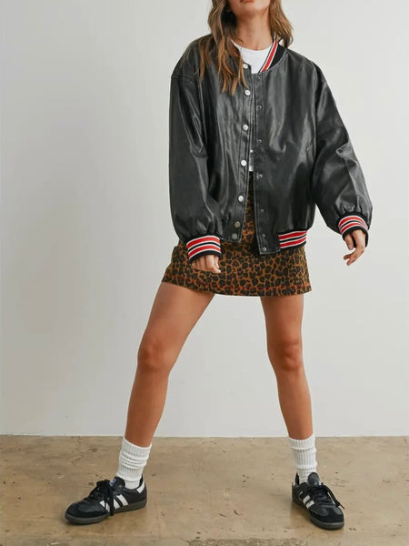 End Game Bomber in Black & Red