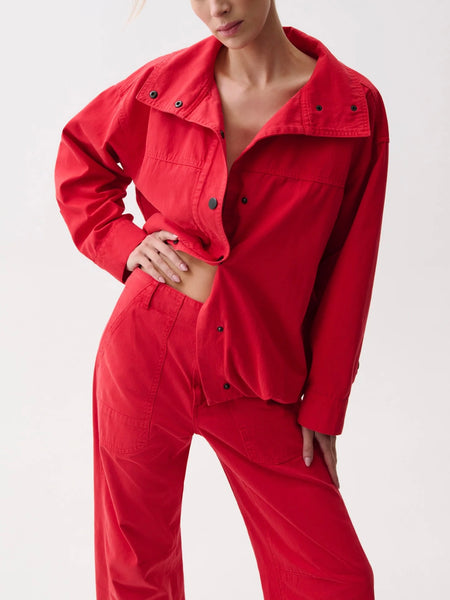 Liberty Funnel Neck Jacket in Negroni