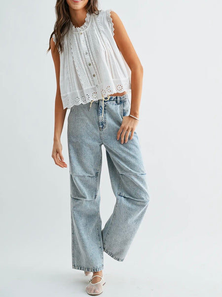 Countryside Cotton Blouse in White