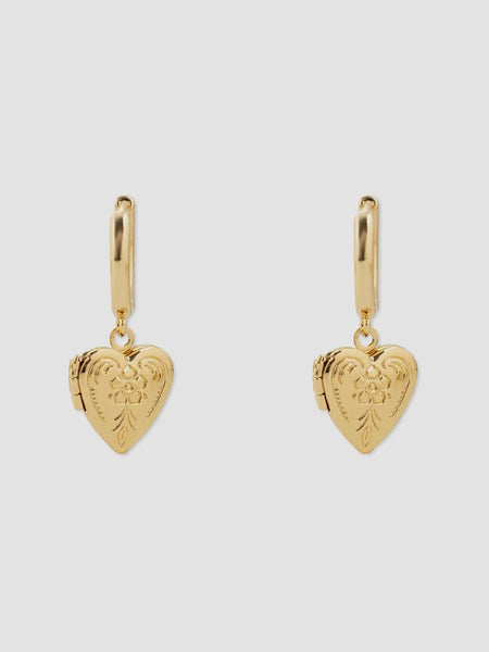 Heart Locket Earrings