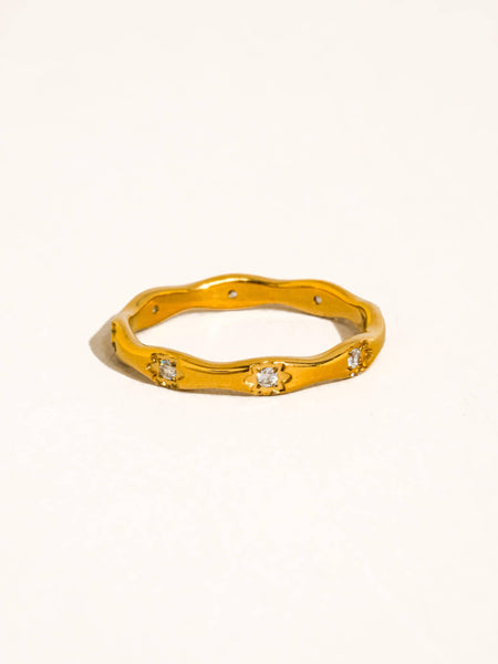 Vendome CZ Starburst Ring