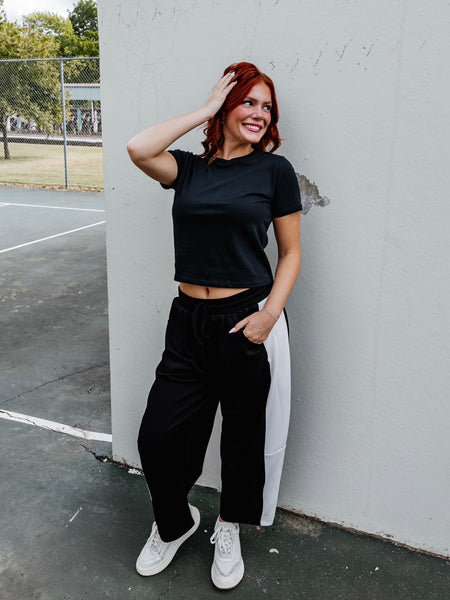 Flag On The Play Pants in Black & White
