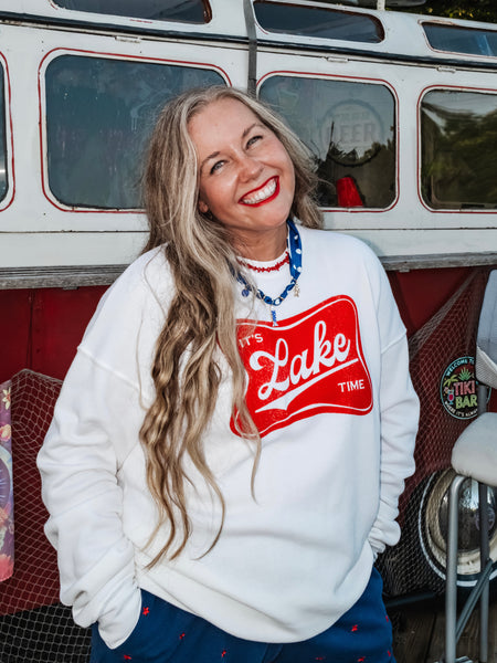 It's Lake Time Sweatshirt in Mineral