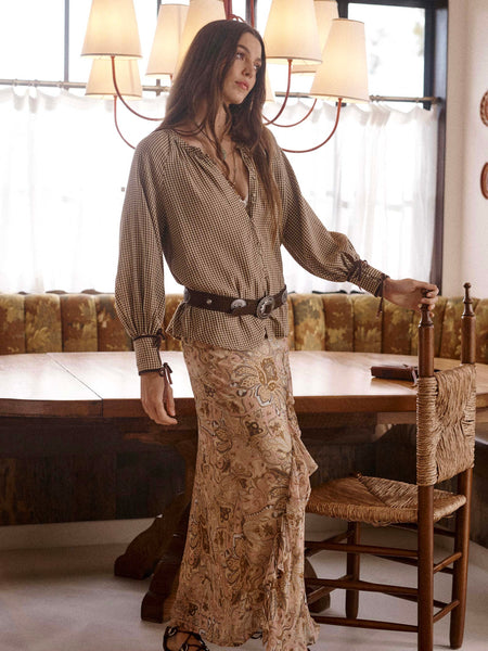 Garden Gate Blouse in Gingham