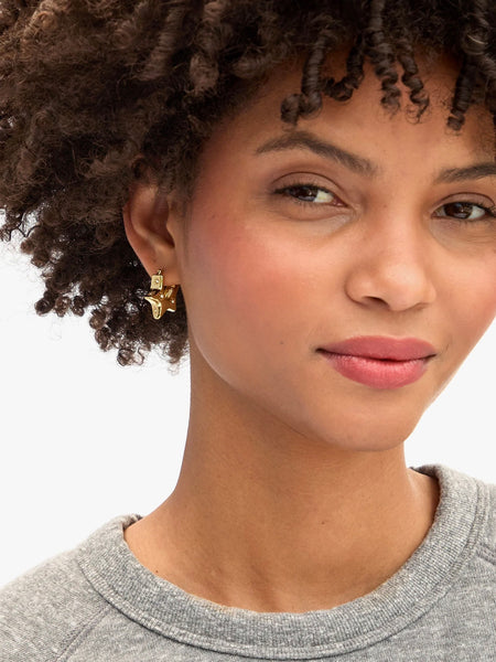 Etoile Hoops in Gold