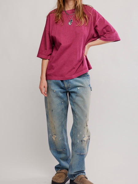 WTF Perfect Oversized Tee in Glass Roses