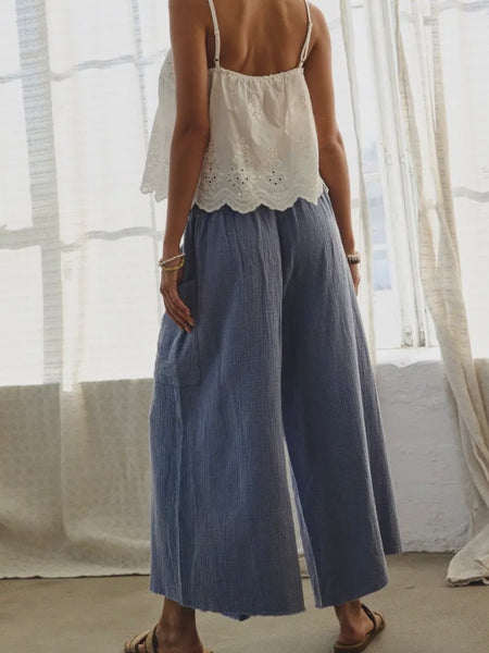 Oh My Gauze Pant in Washed Blue