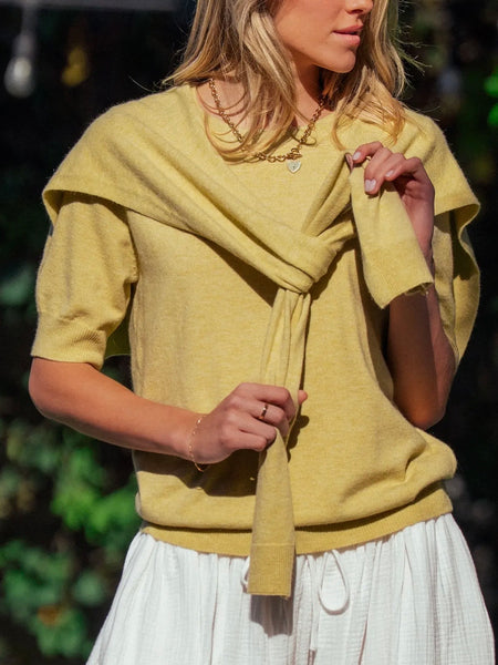 Tied Together Sweater in Kiwi