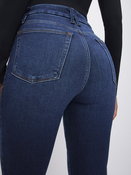 Always Fits Good Classic Bootcut Jeans in Indigo446