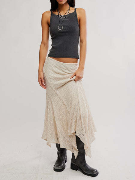 Bella Lace Mermaid Skirt in Tea
