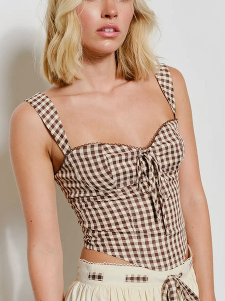 Come On, Cowgirl Bustier in Brown