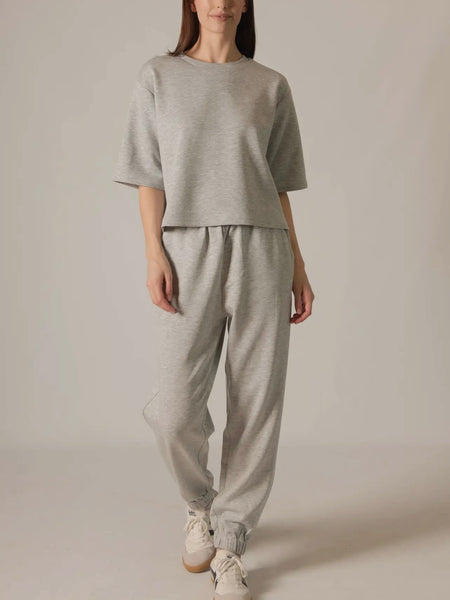 Hazel Overlap Back Top in Grey