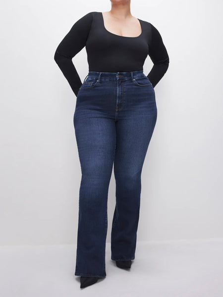 Always Fits Good Classic Bootcut Jeans in Indigo446