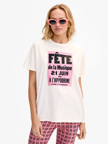 Original Tee in Cream Fete de la Musique