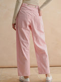 Something Striped Barrel Pants in Pink