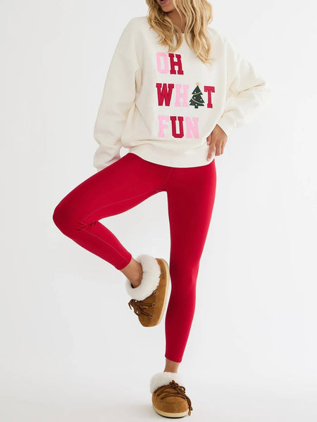 Devyn Oversized Sweatshirt in Frost