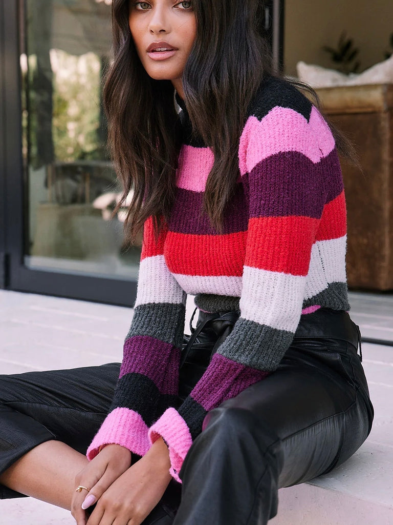 Wilcox Sweater in Multi Stripe