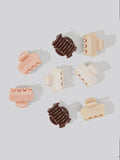Recycled Plastic Mini Cloud Claw Clips 8pc