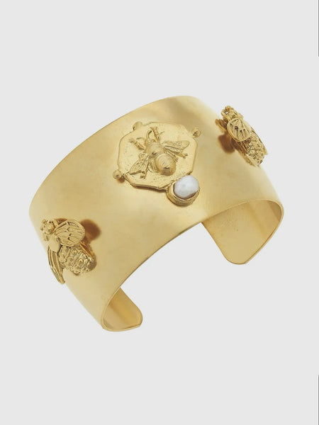 Bee Pearl Cuff