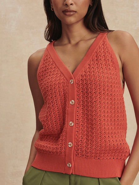 Alessia Knit Tank in Summer Fig