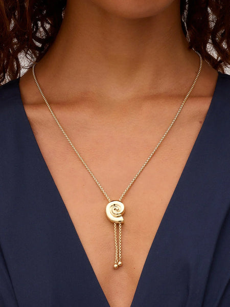 Nautilus Bolo Necklace