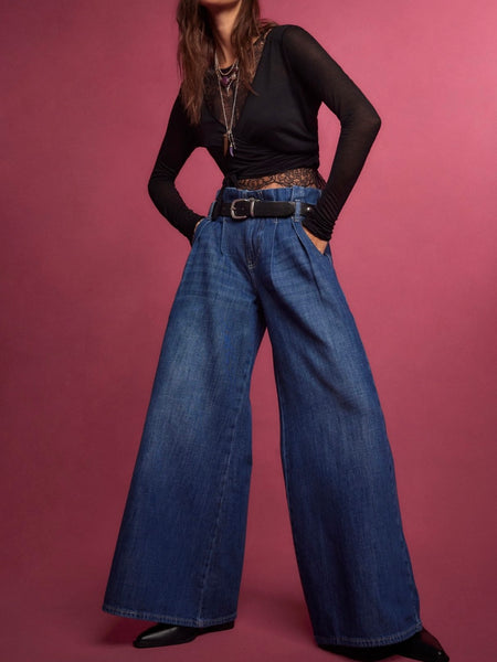 Forager Super Wide Leg Jeans in Nomad
