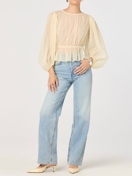 Amie Blouse in Lemon