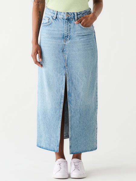 It's Back Maxi Skirt in Denim