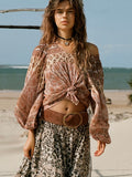 Lovers Beach Blouse in Mauve