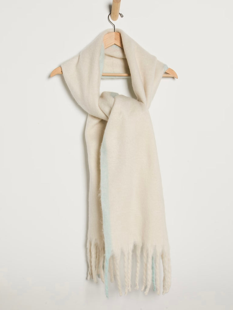 Winter Chill Blanket Scarf in Ivory
