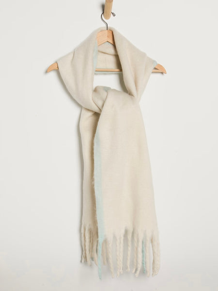 Winter Chill Blanket Scarf in Ivory