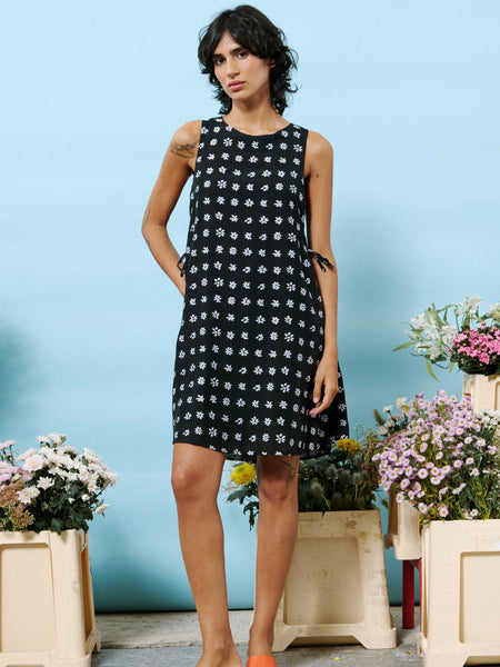 Annwen Dress in Noir Polka Dot