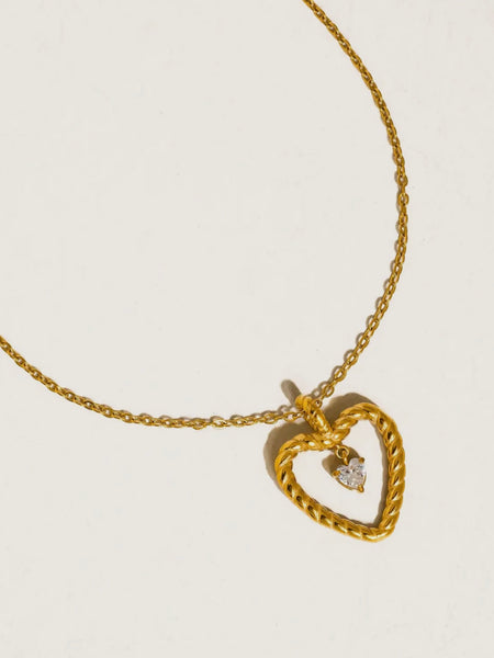 Freya CZ Heart Necklace