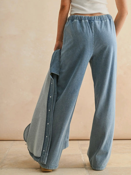 Denim Does Comfy Pant in Blue