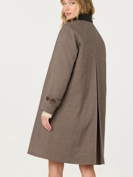 Raiden Coat in Brown Plaid