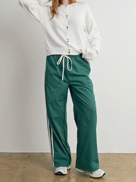 Down To Earth Stripe Pant in Green