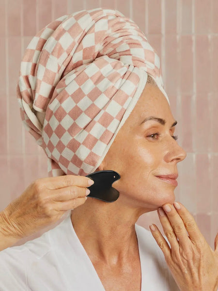 Stainless Steel Gua Sha in Matte Black