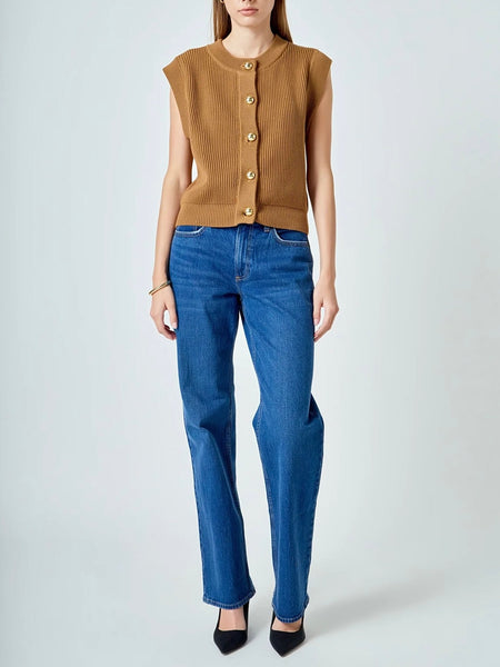 We're inVESTed Knit in Camel