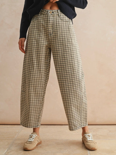 Checking In Barrel in Tan & Brown