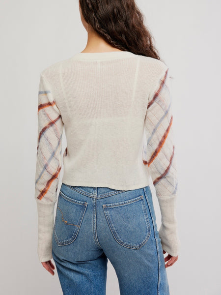 Highland Mist Cardi in Sugar Mist Combo