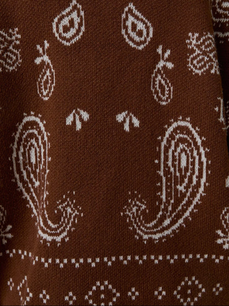 Pass The Paisley Cardi in Brown