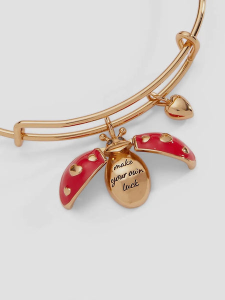 Make Your Own Luck Ladybug Charm Bangle