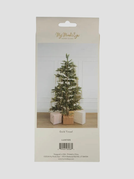 Tree Tinsel in Gold