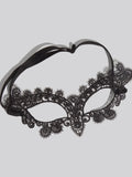 Lace Headband & Mask in Black Cat